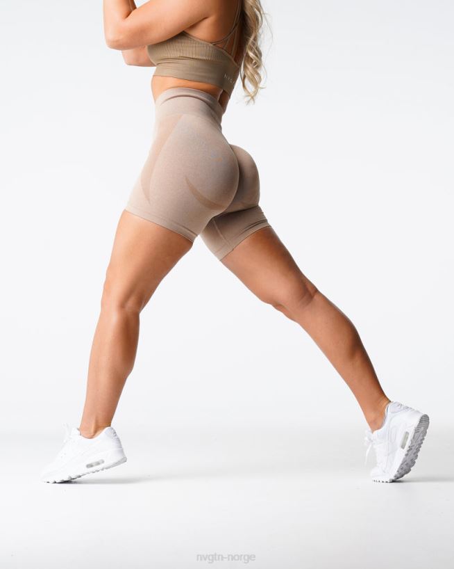 kontur sømløse shorts 22RN2T342 beige Fitness NVGTN kvinner