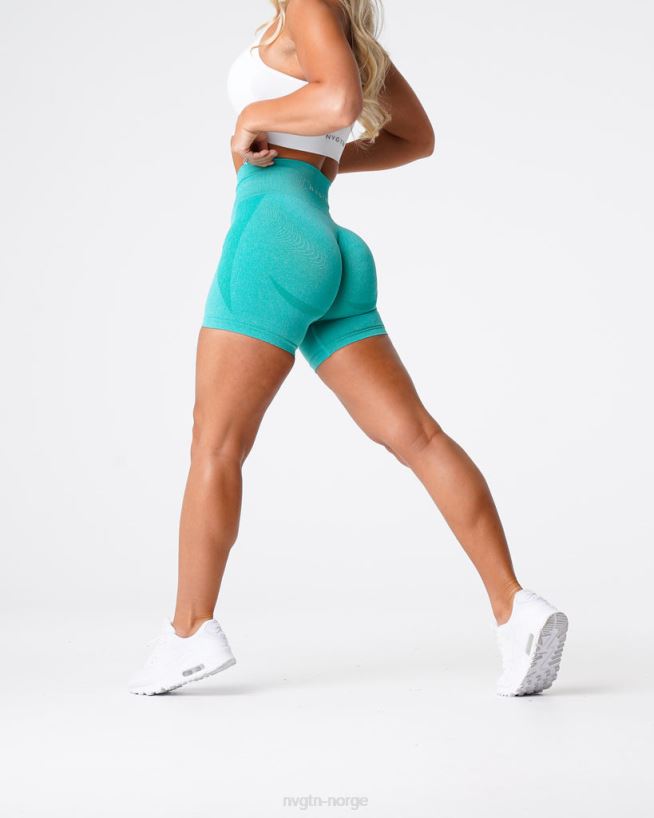 kontur sømløse shorts 22RN2T351 turkis Fitness NVGTN kvinner