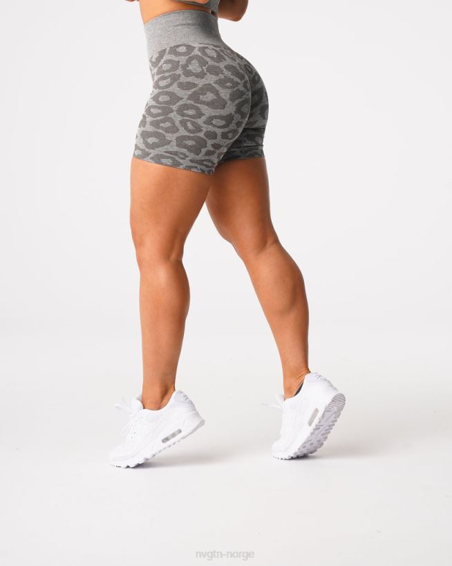 leopard sømløse shorts 22RN2T468 kakigrønn Fitness NVGTN kvinner