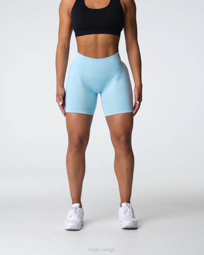 pro sømløse shorts 22RN2T360 pastell blå Fitness NVGTN kvinner