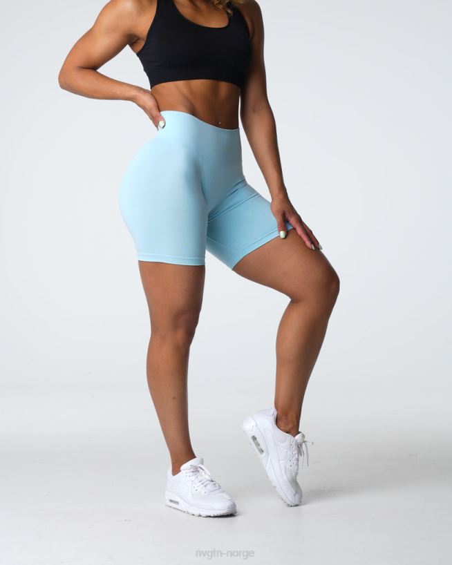 pro sømløse shorts 22RN2T360 pastell blå Fitness NVGTN kvinner