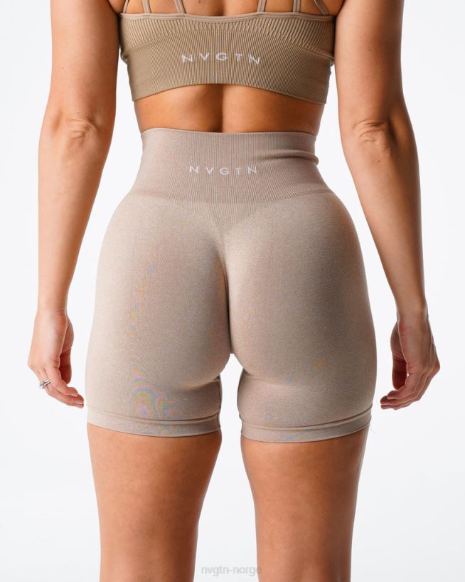 pro sømløse shorts 22RN2T364 beige Fitness NVGTN kvinner