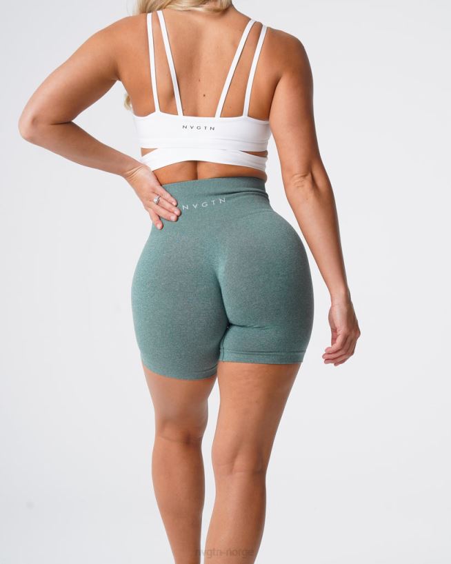 pro sømløse shorts 22RN2T370 Skoggrønn Fitness NVGTN kvinner