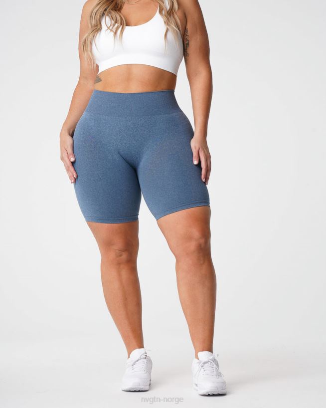 pro sømløse shorts 22RN2T371 skiferblå Fitness NVGTN kvinner