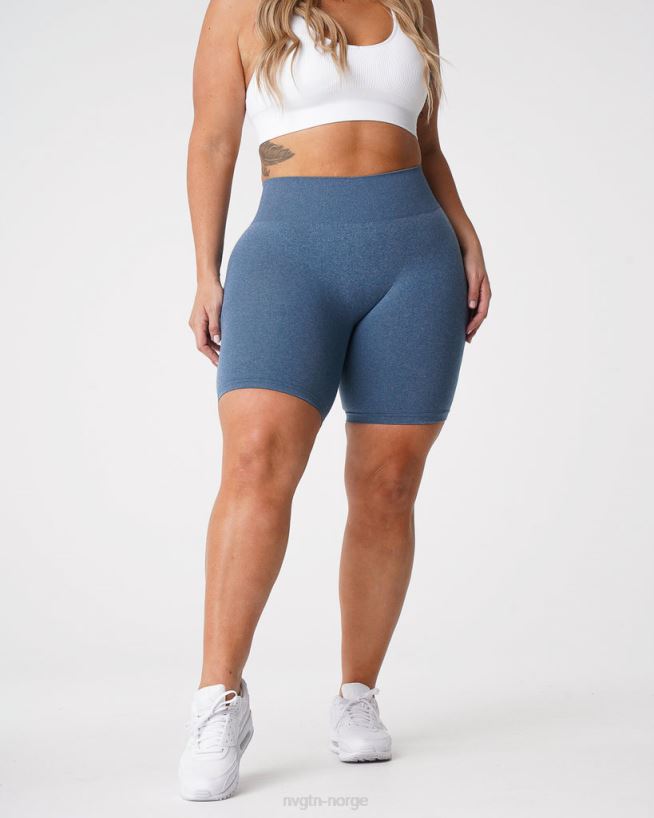 pro sømløse shorts 22RN2T371 skiferblå Fitness NVGTN kvinner