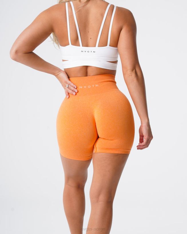 pro sømløse shorts 22RN2T382 solnedgang oransje Fitness NVGTN kvinner