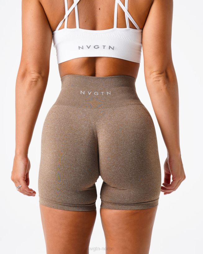 pro sømløse shorts 22RN2T387 mokka Fitness NVGTN kvinner