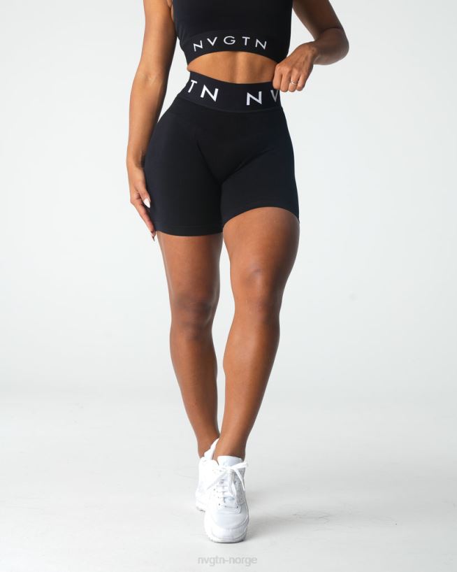 sømløse sportsshorts 22RN2T430 svart Fitness NVGTN kvinner