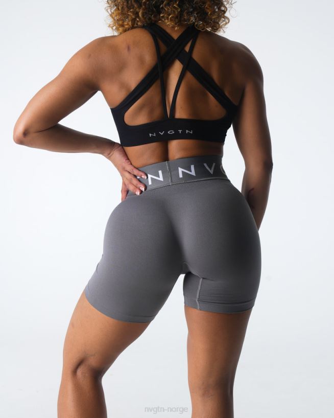sømløse sportsshorts 22RN2T431 kull Fitness NVGTN kvinner