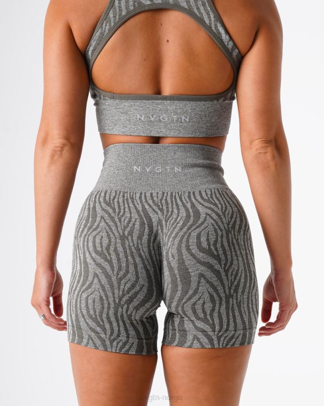 sebra sømløse shorts 22RN2T471 kakigrønn Fitness NVGTN kvinner