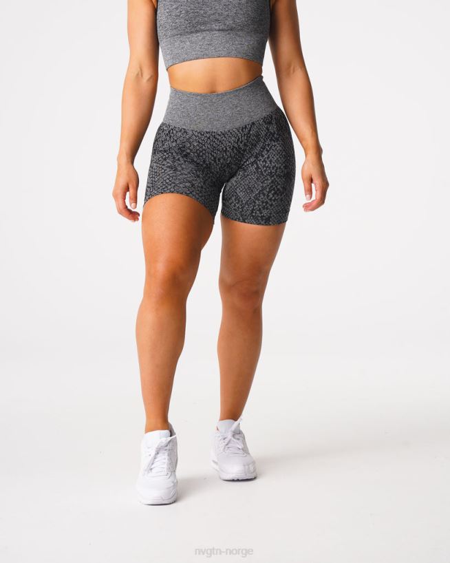 slangeskinn sømløse shorts 22RN2T473 svartflekkete Fitness NVGTN kvinner
