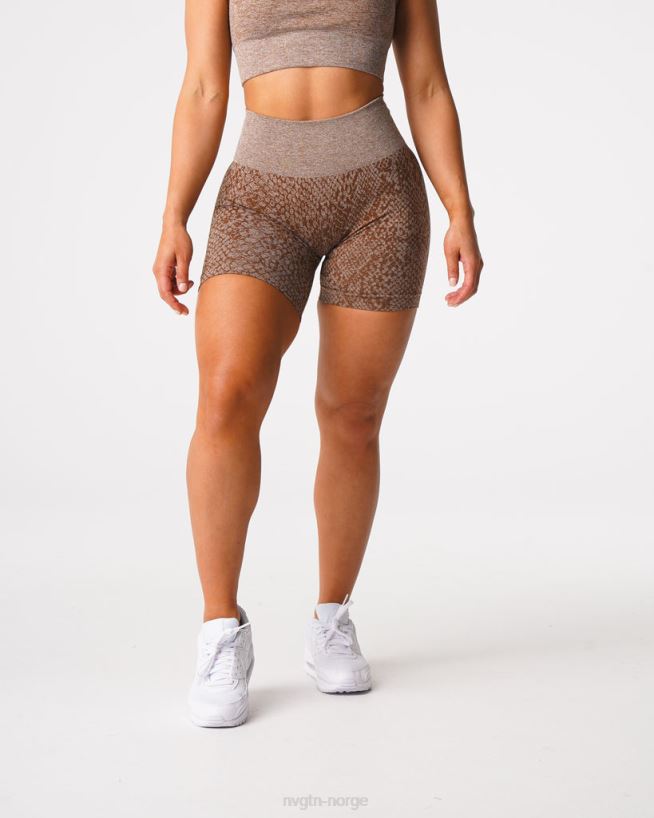 slangeskinn sømløse shorts 22RN2T475 mokka Fitness NVGTN kvinner