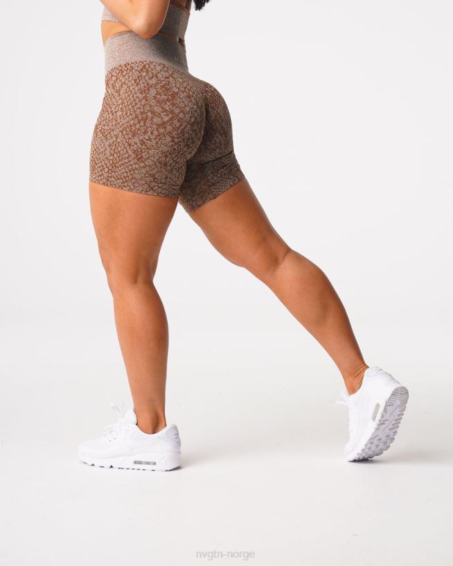 slangeskinn sømløse shorts 22RN2T475 mokka Fitness NVGTN kvinner