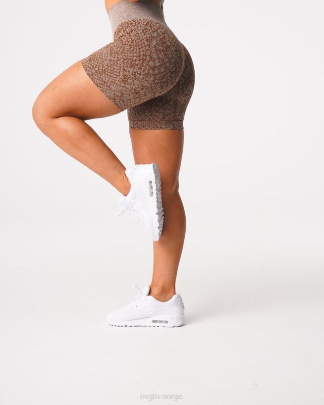 slangeskinn sømløse shorts 22RN2T475 mokka Fitness NVGTN kvinner