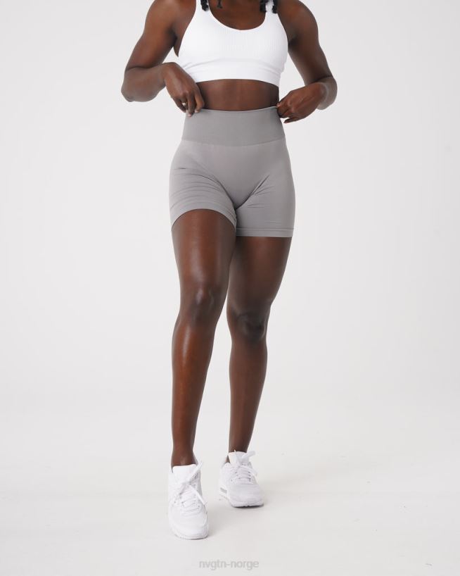 solid sømløs shorts 22RN2T450 lysegrå Fitness NVGTN kvinner