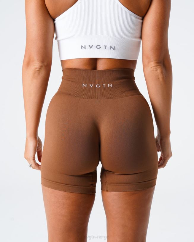 solid sømløs shorts 22RN2T452 karamell Fitness NVGTN kvinner