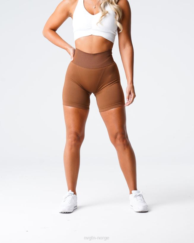 solid sømløs shorts 22RN2T452 karamell Fitness NVGTN kvinner