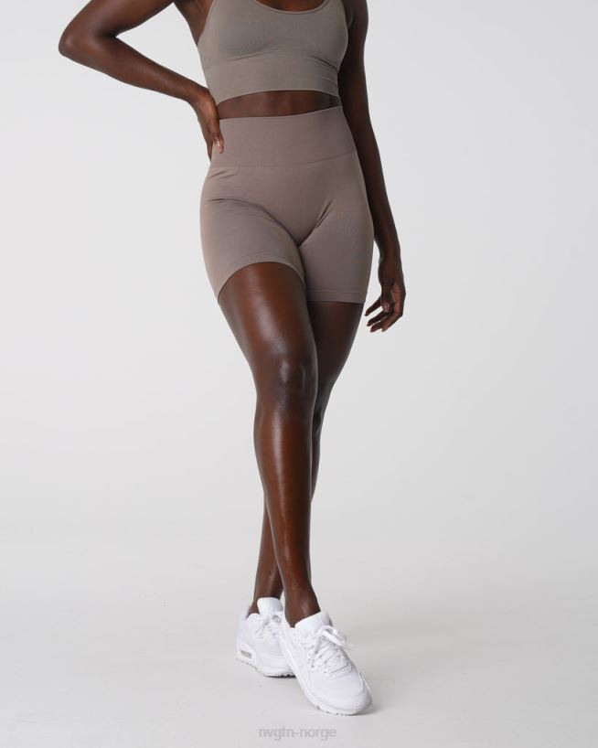solid sømløs shorts 22RN2T454 taupe Fitness NVGTN kvinner