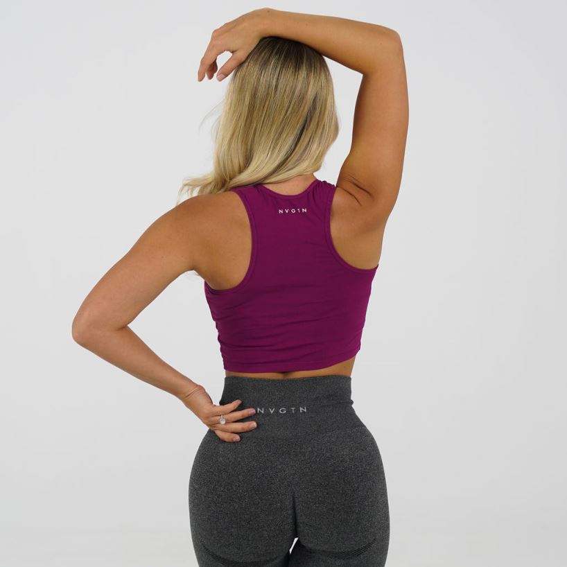 og tank 22RN2T287 rød fiolett Fitness NVGTN kvinner