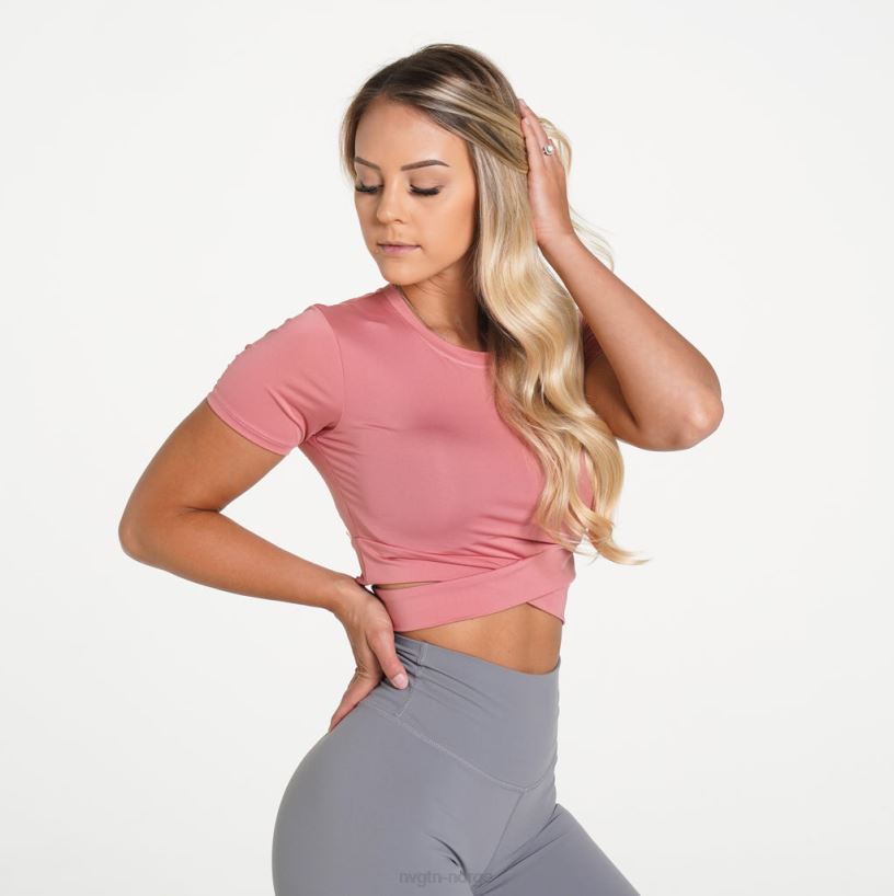 crossbody t-skjorte 22RN2T277 støvete rose Fitness NVGTN kvinner