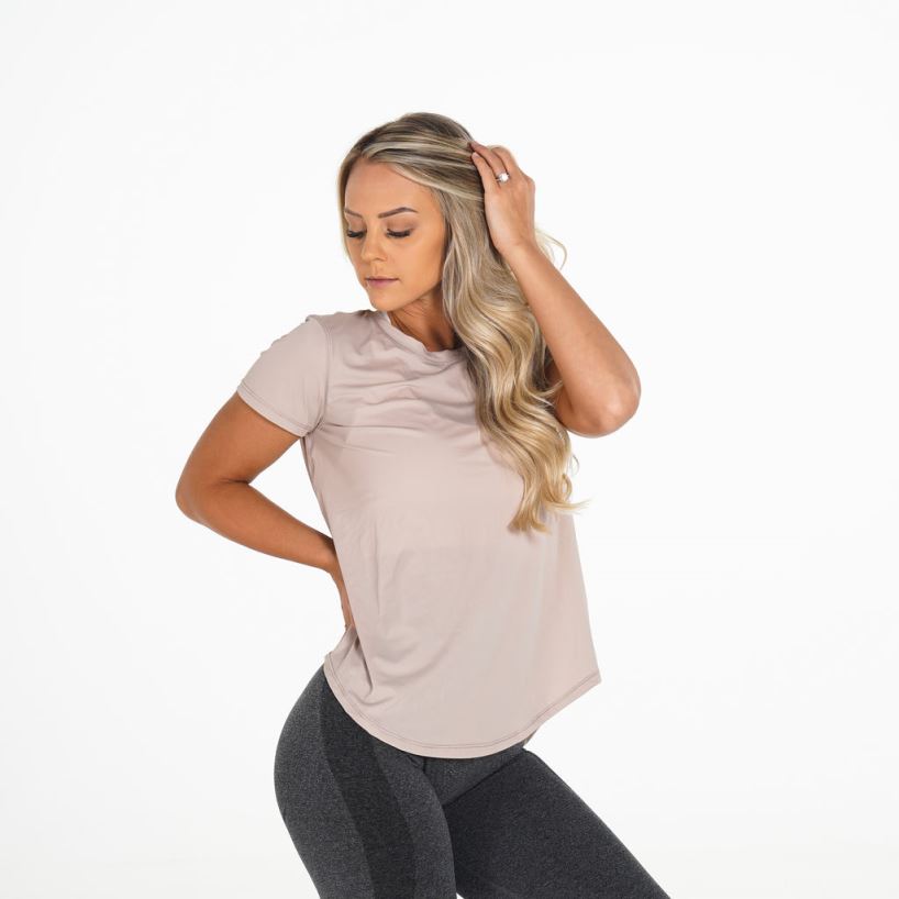 overdådig t-skjorte 22RN2T273 beige Fitness NVGTN kvinner