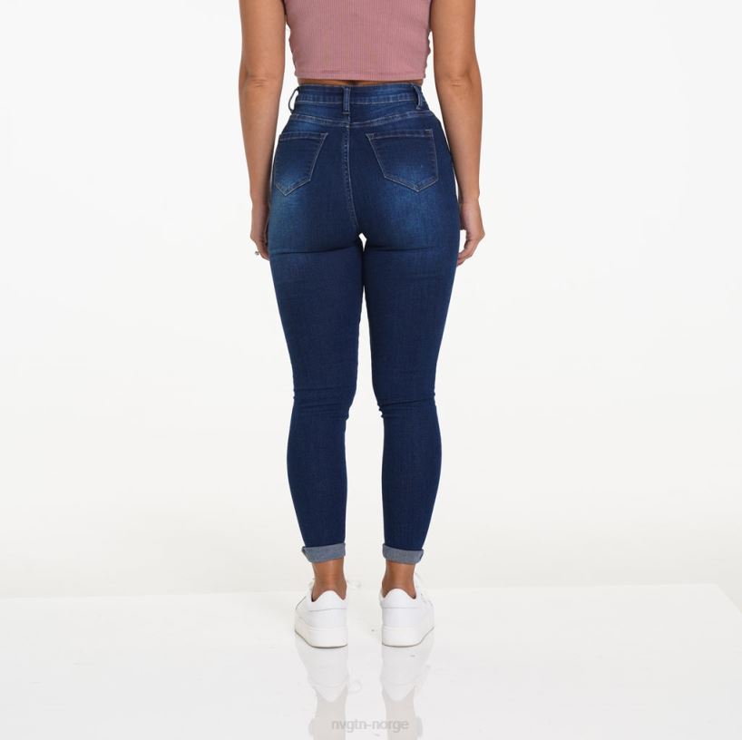navishape jeans 22RN2T743 mørk vask livsstil NVGTN kvinner