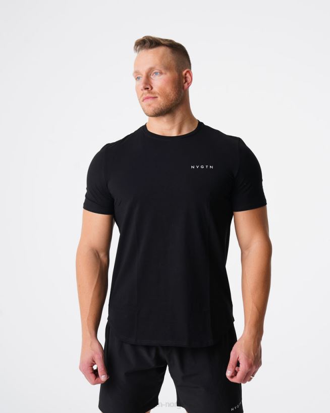 pulsmontert t-skjorte 22RN2T767 svart topper NVGTN menn