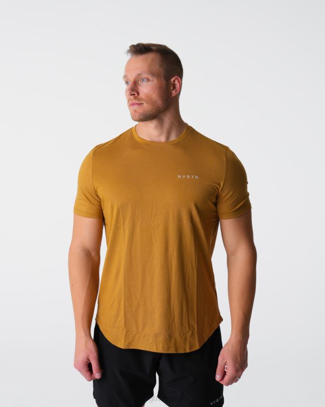 pulsmontert t-skjorte 22RN2T771 bronse topper NVGTN menn