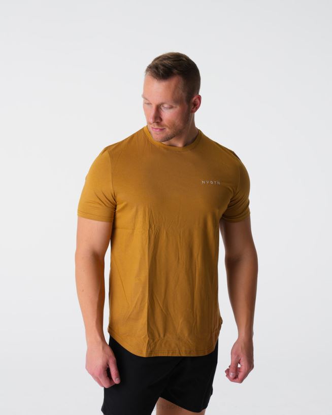 pulsmontert t-skjorte 22RN2T771 bronse topper NVGTN menn