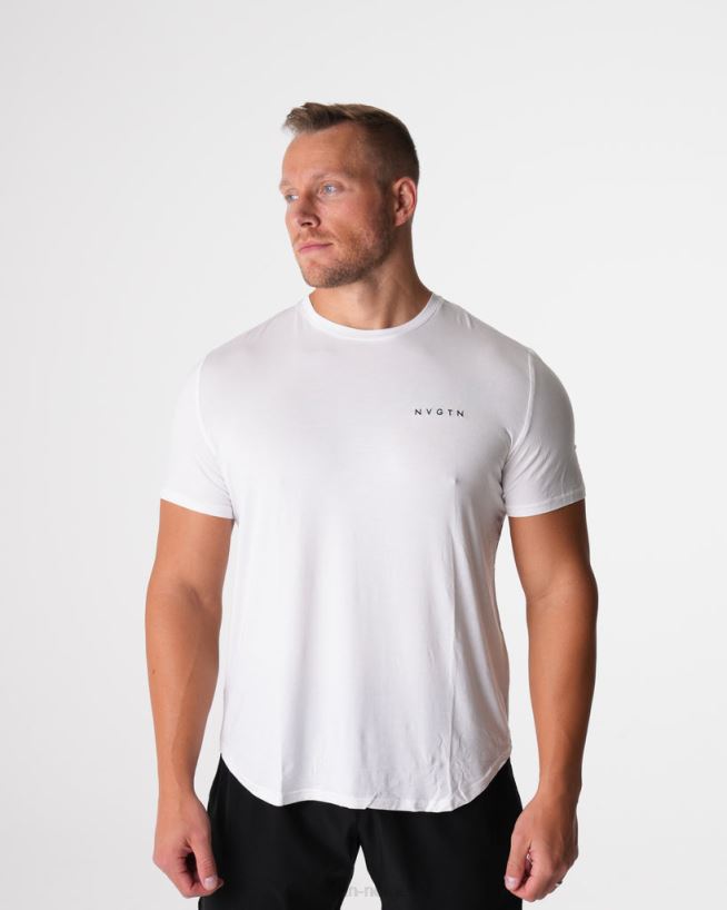 teknisk tilpasset t-skjorte 22RN2T758 hvit topper NVGTN menn
